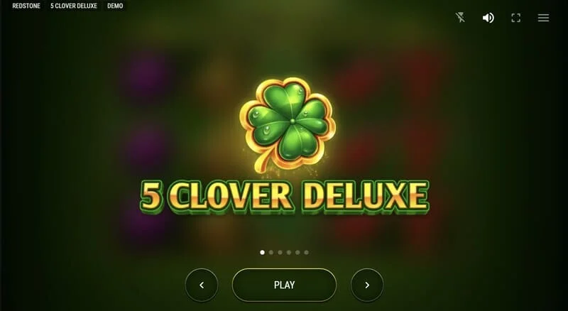 5 Clover Deluxe - main menu